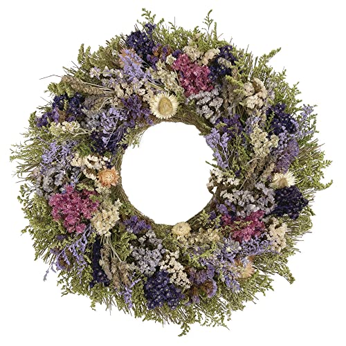 ANDALUCA 20" Natural Botanicals & Dried Flowers Wreath