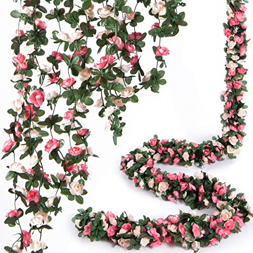 Artificial Rose Vine Flowers for Home Decor