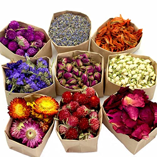 Versatile Organic Dried Flowers Pack - Enhance Cooking, Crafts, and Beauty