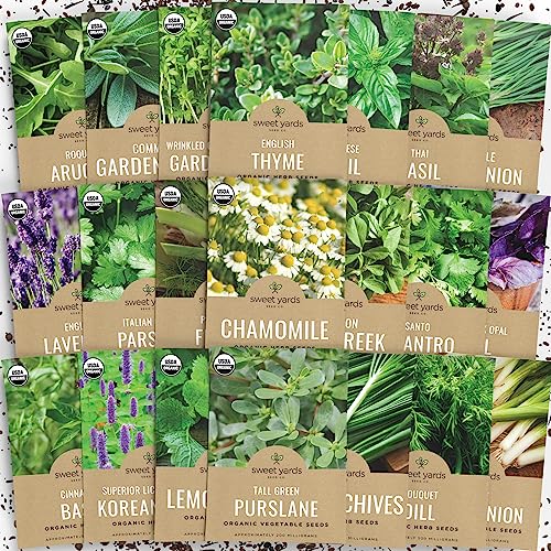 Organic Herb Garden Seeds Variety Pack