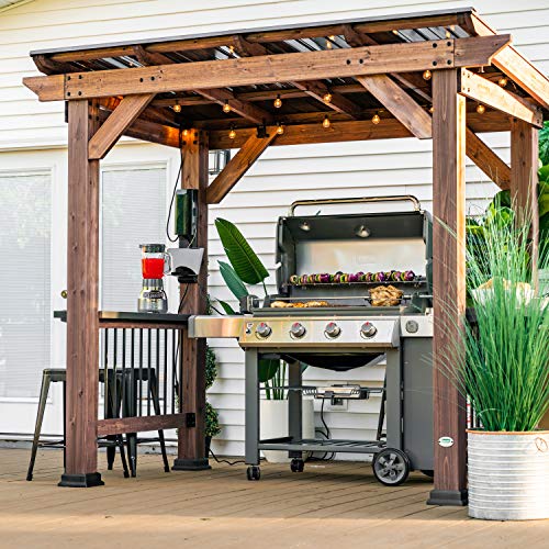 Durable and Stylish Wooden Grill Gazebo by Backyard Discovery