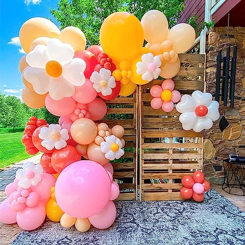 Daisy Balloon Arch Garland Kit