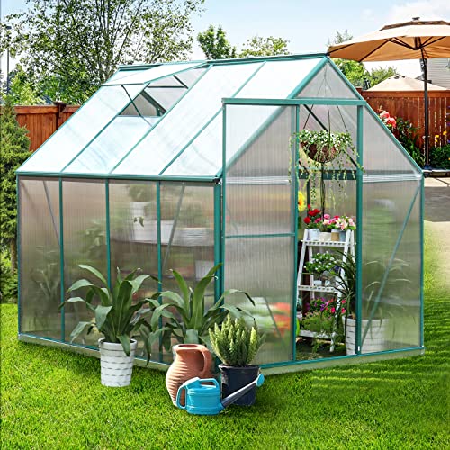 6x8 FT Hobby Polycarbonate Greenhouse Kits