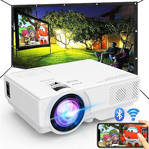 WiFi and Bluetooth Projector, 2023 Upgrade 9500L Outdoor Movie Projector for Home Entertainment