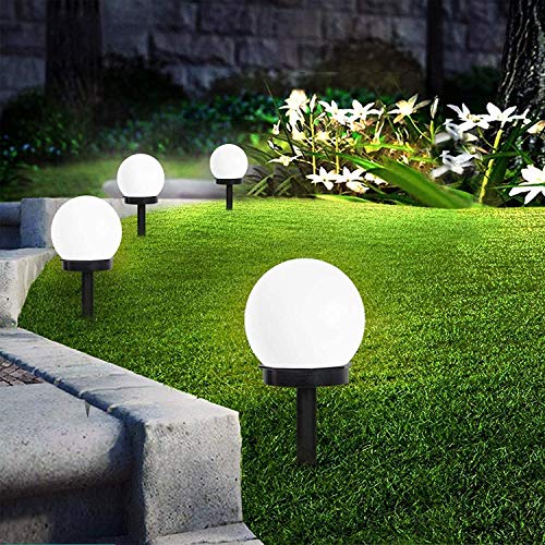 INCX Solar Lights Outdoor Globe Powered Garden Light