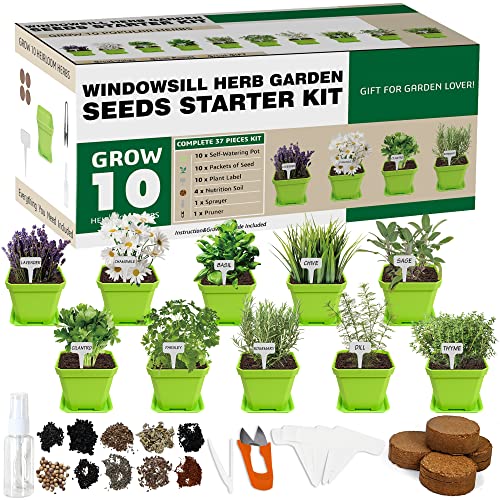 Complete Indoor Herb Garden Starter Kit