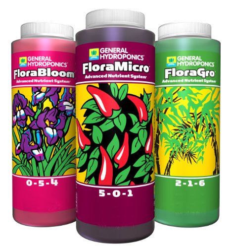 GH Flora Series: FloraGro, FloraBloom, FloraMicro 16oz