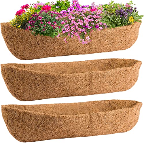 ANPHSIN 48 Inch Trough Coco Liners - 3 Pack