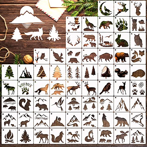 65 Pieces Animal Stencils for Painting