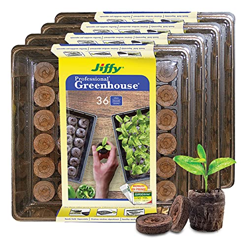 Jiffy 36 Peat Pellet Seed Starting Greenhouse Bundle