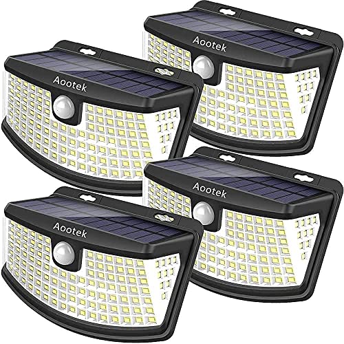 Aootek Solar Lights 120 LEDs with Reflector (4 Pack)