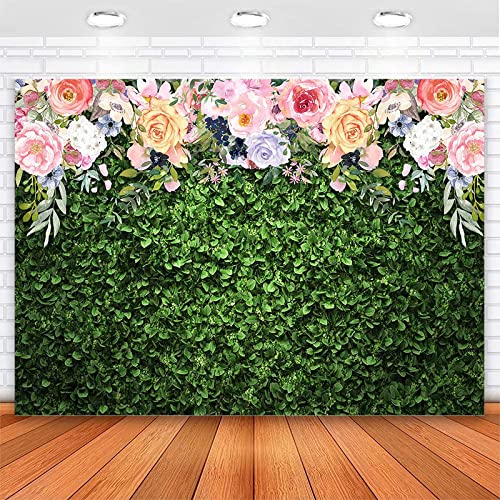 Avezano Floral Grass Photography Backdrop - Vibrant, Lightweight, Affordable