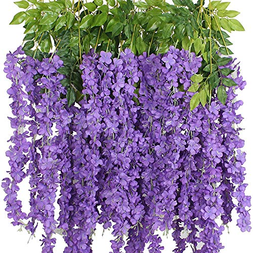 12 Pack Wisteria Flower Vines Garland