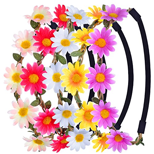 Multicolor Daisy Flower Headband