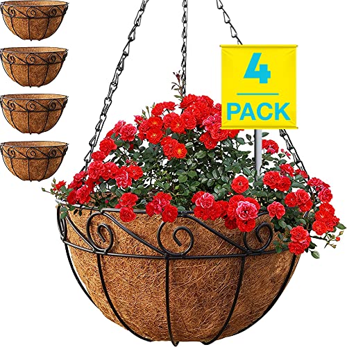 Metal Hanging Planters for Outdoor Plants