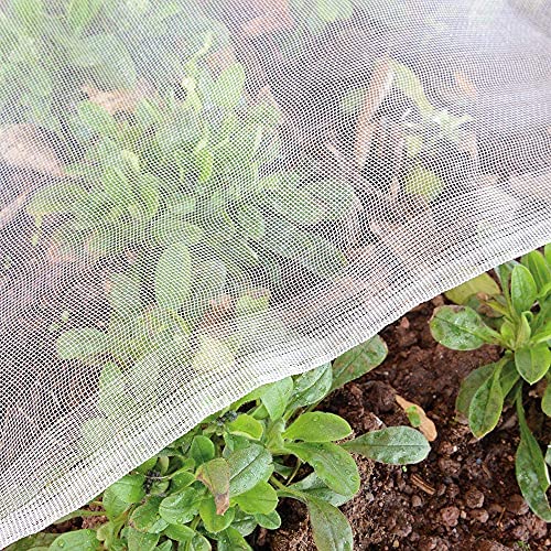 Garden Insect Netting Pest Barrier: 10'x25' Bug Netting for Garden Protection