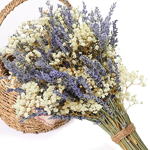 Dried Lavender & Baby's Breath Bouquet