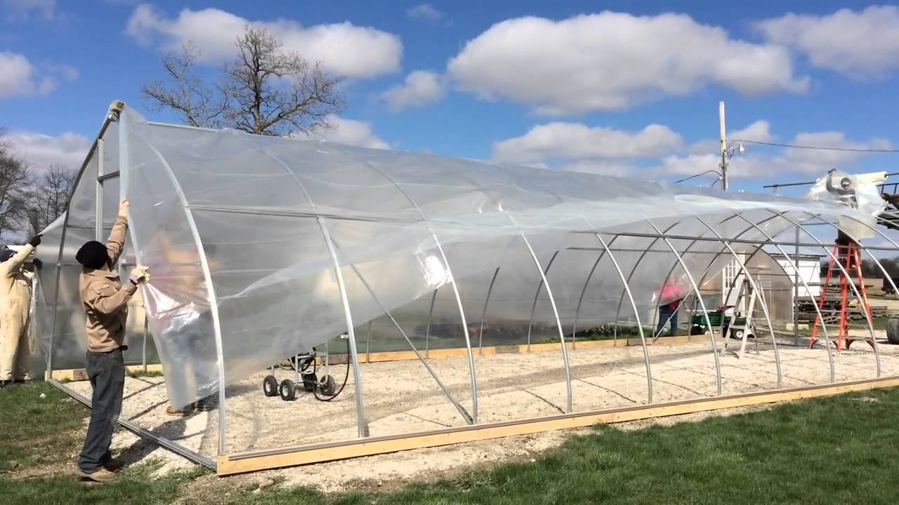 How To Cover Greenhouse With Plastic