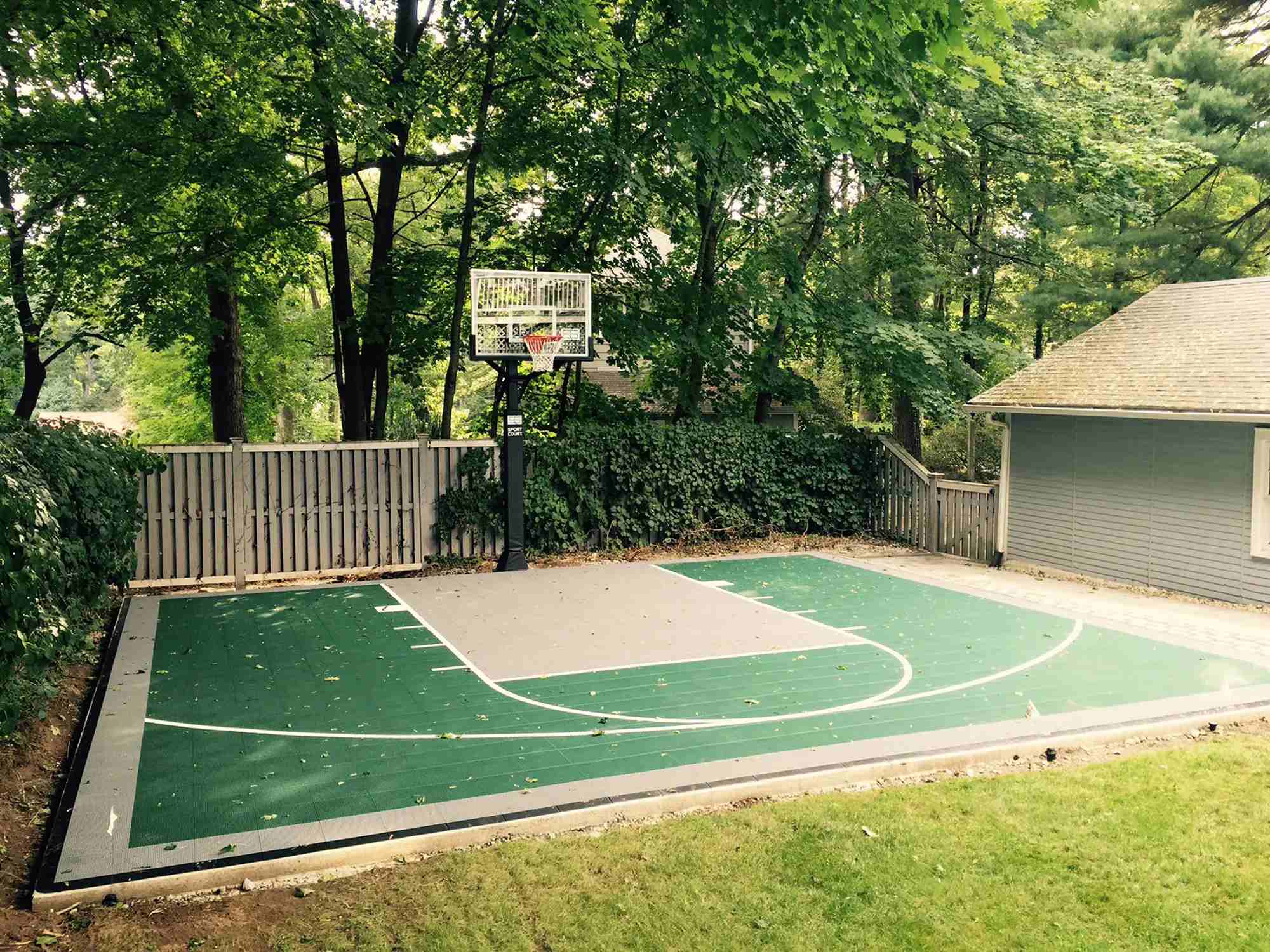 How To Make Basketball Court In Backyard