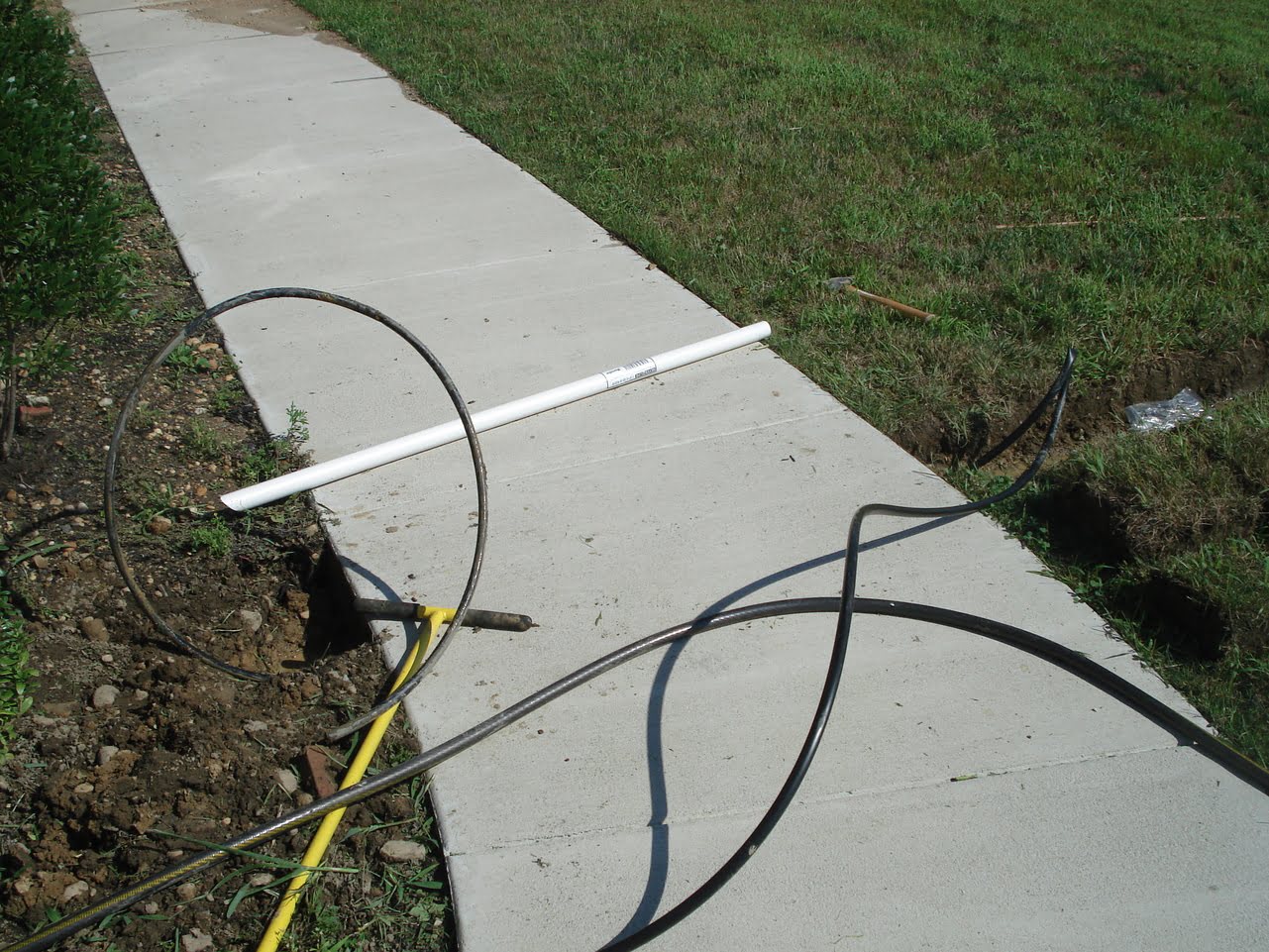 How To Run Irrigation Under Sidewalk