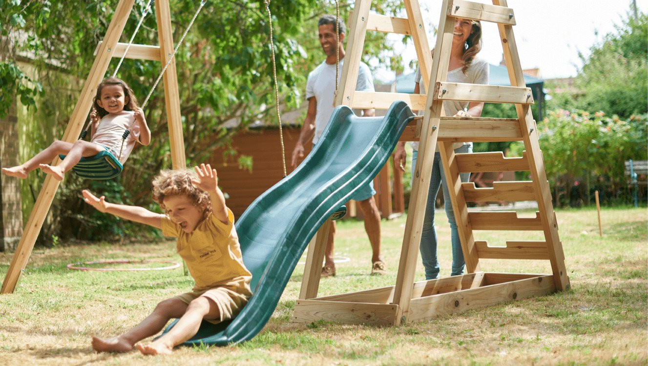 11 Incredible Backyard Swing Sets For Kids for 2024
