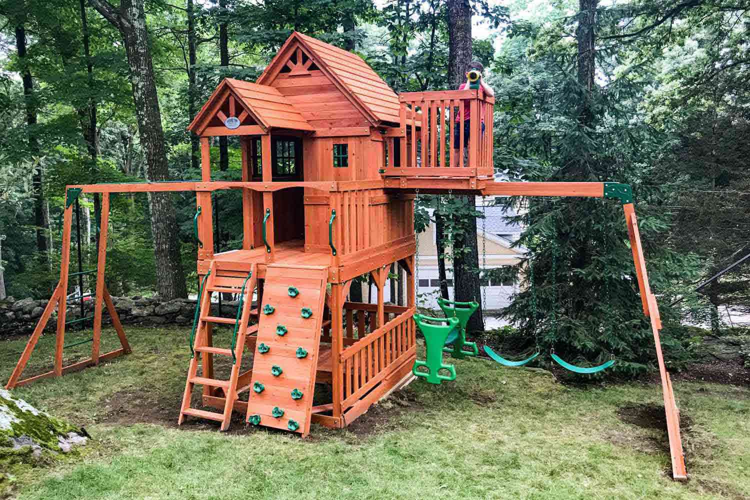 12 Incredible Wooden Playsets For Backyard for 2024